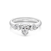 Pear Shape Three Stone Engagement Ring - Dracakis Jewellers